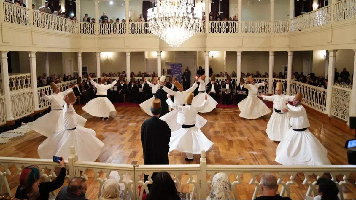 Şeb-i Arus'da Hz. Mevlana 752. Vuslat Yıldönümünde Eyüpsultan Bahariye Mevlevihane'sinde Çok Özel Bir Gece ile Anıldı