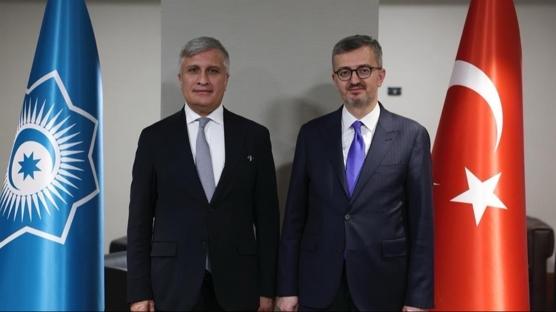 Türk dünyasında dezenformasyona ortak cephe: İletişim Başkanı Duran, Kocaman ile görüştü