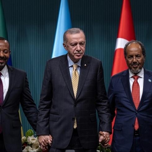 Cumhurba�kan� Erdo�an bar��t�rm��t�: Etiyopya ile Somali aras�nda s�cak temas
