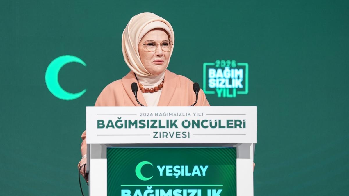 Emine Erdo�an'dan ba��ml�l�kla m�cadele mesaj�: Tolerans g�sterilmemesi gereken bir tehdit