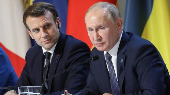 Macron'dan 'Putin ile g�r��meliyiz' mesaj�