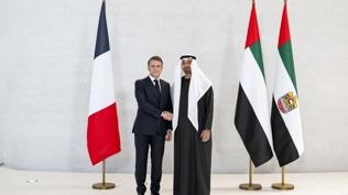 BAE Devlet Ba�kan� Bin Zayid, Fransa Cumhurba�kan� Macron ile g�r��t�