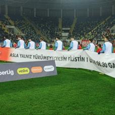 Trabzonspor'dan Filistin'e destek mesaj�