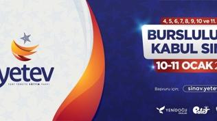 YETEV Okullar�'ndan bursluluk ve kabul s�nav�: Son tarih 8 �ubat