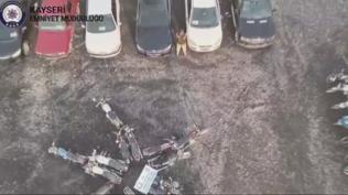 De�eri 21 milyon TL'yi a��yor... Kayseri'de �ase oyunu bozuldu: 'Change ara�lar' ele ge�irildi