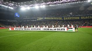 Fenerbah�e ve Be�ikta�'tan Filistin'e destek