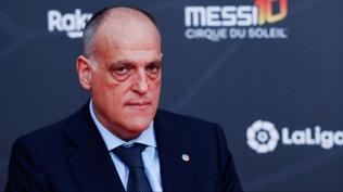 Javier Tebas'tan Real Madrid'i hedef alan s�zler