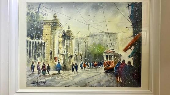 Sanat�� Burhan �zer'den yeni sergi: �I����n D��t��� Yer� PonART Akademi Galeri'de a��ld�