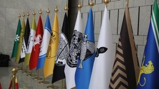 Suriye'de ortak k�lt�r in�as�... Ge�mi� medeniyetlerin bayraklar� sergilendi