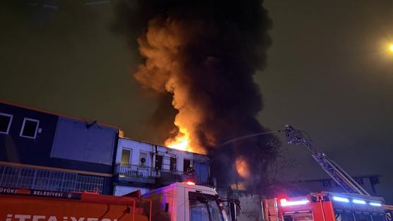 Bursa'da korkutan yang�n