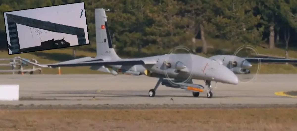 Yerli ve milli TOLUN-F art�k haz�r! S���nak delici f�ze Bayraktar AKINCI'n�n kanatlar�ndan s�z�ld�