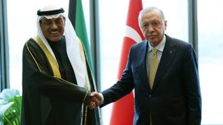 Cumhurba�kan� Erdo�an, Kuveyt Veliaht Prensi es-Sabah ile g�r��t�