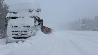 265 yerle�im yerinde ula��m durdu! Karadeniz'de kar engeli
