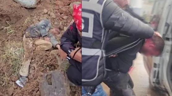 Diri diri gömdü, aramalara katıldı