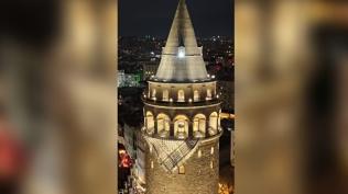 Galata'ya Filistin kefiyesi as�ld�
