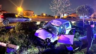 Tekirda�'da alkoll� s�r�c� su kanal�na u�tu: 1 yaral�