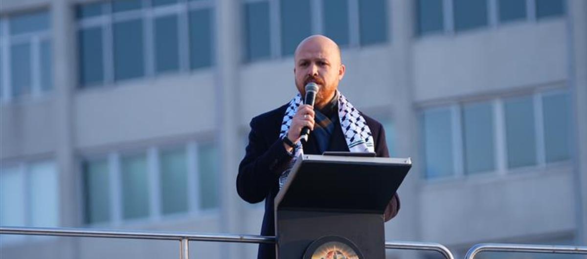 ��gal sona erinceye kadar m�cadeleye devam mesaj�! Bilal Erdo�an: Boykotu k���msemeyece�iz