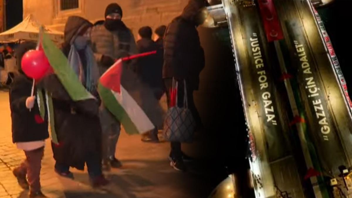 #CANLI İstanbul'da büyük Gazze yürüyüşü! Yüzbinler Galata Köprüsü'nde buluşuyor