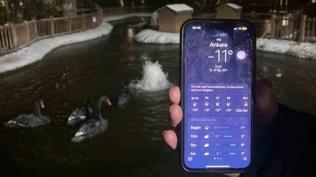 Ankara'da hava s�cakl��� eksi 11 dereceye kadar d��t�