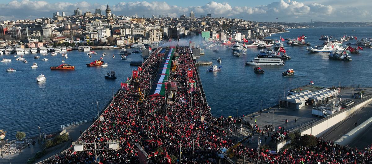 B�y�k Gazze Y�r�y��� d�nya bas�n�nda: Sessiz kalmayaca��z, Filistin'i unutmayaca��z