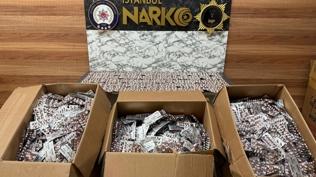 İstanbul'da zehir tacirlerine darbe: Binlerce hap yakalandı