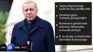 Cumhurba�kan� Erdo�an: Netanyahu denilen firavunun yapt�klar� yan�na kalmayacak