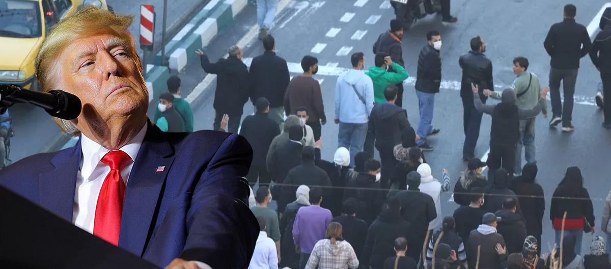 Trump'tan �ran'a tehdit: Silahlar�m�z ate� etmeye haz�r! Tahran'dan cevap geldi