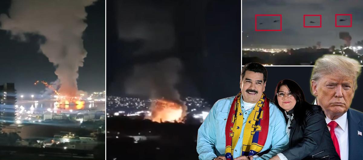 ABD'den Venezuela'ya sald�r�! Trump, Maduro'nun ilk foto�raf�n� payla�t�