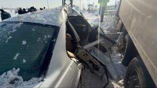 Ağrı'da feci çarpışma: 1'i ağır çok sayıda yaralı var