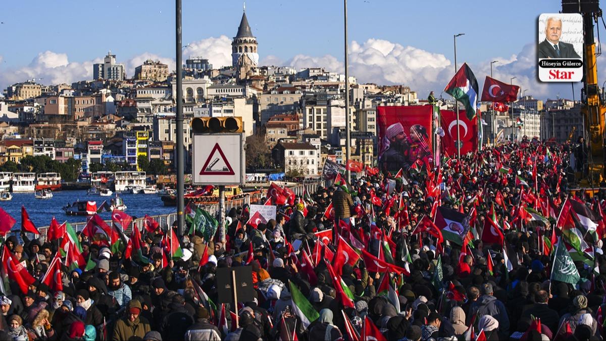 Y�l�n ilk g�n�, sabah�n so�u�unda Gazze i�in�