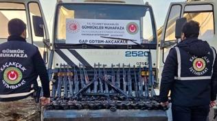 G�mr�k kap�s�nda silah ka�ak��l���... Onlarca uzun namlulu silah yakaland�