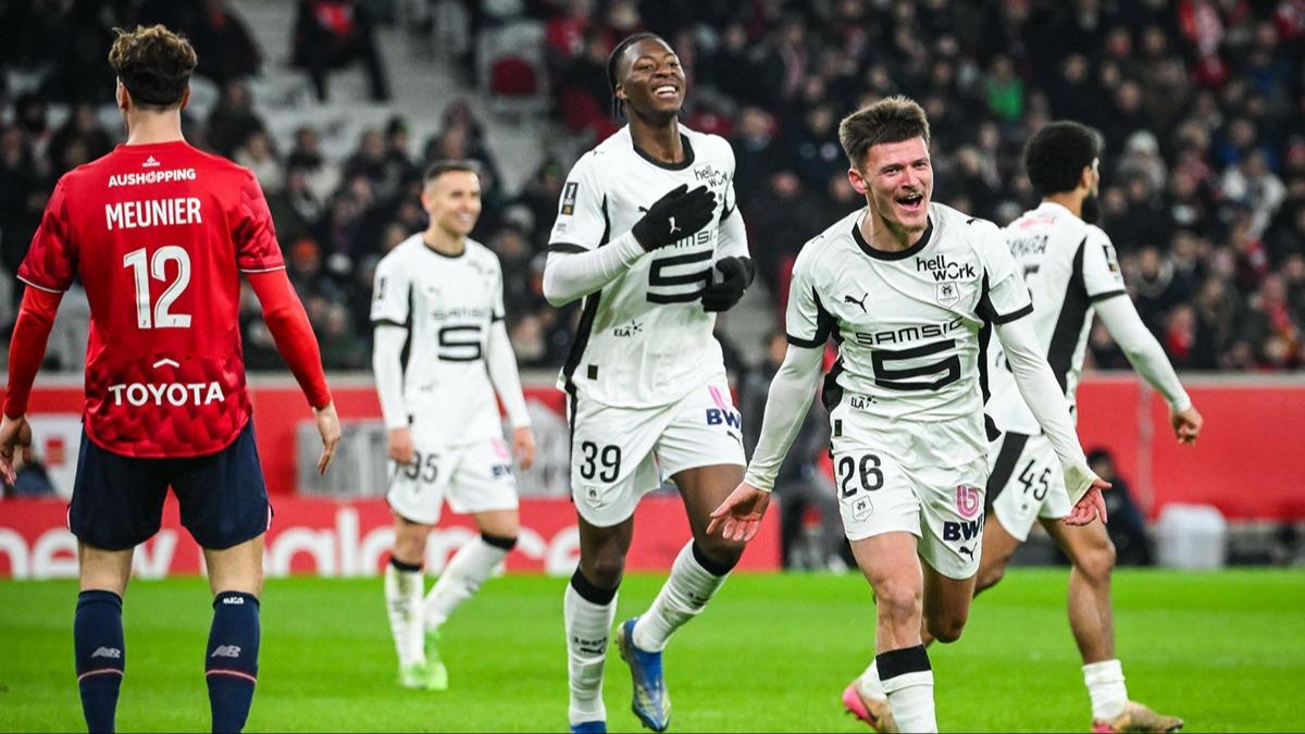 Rennes, Lille karşısında üç puanı kaptı