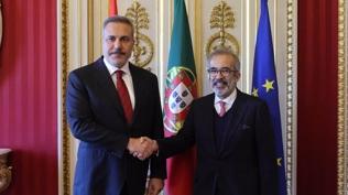 Bakan Fidan Lizbon'da Portekizli mevkida�� Rangel ile g�r��t�