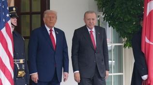 Ba�kan Erdo�an, Trump ile g�r��t�