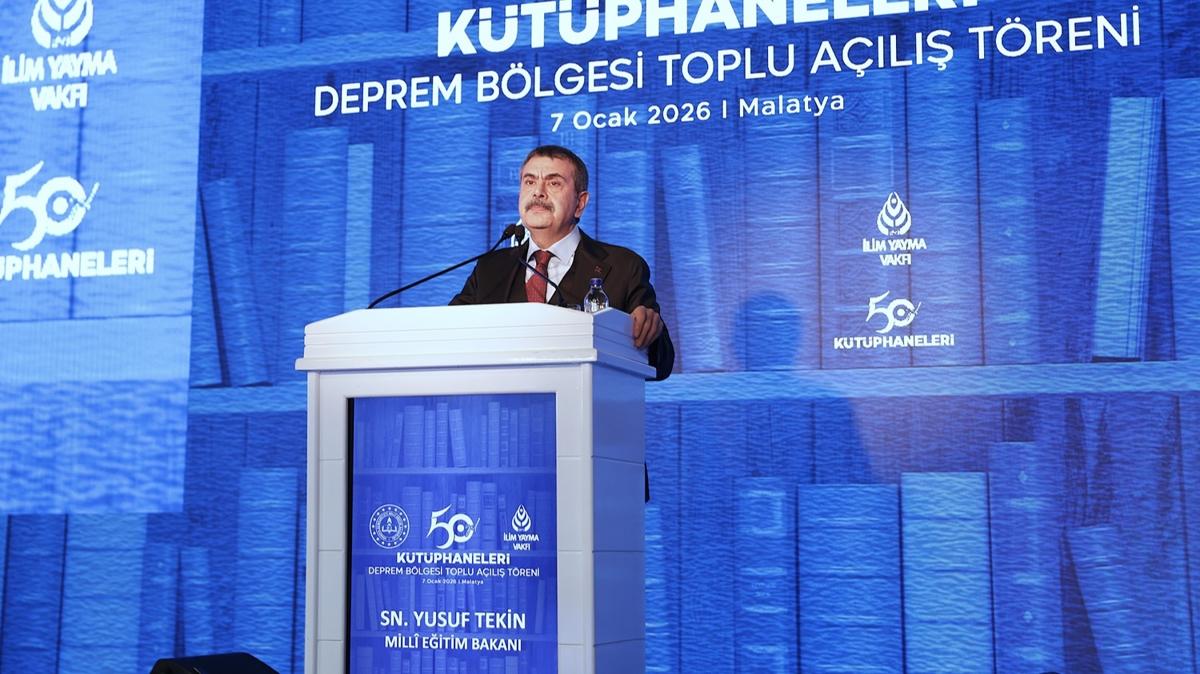 Bakan Tekin: T�rkiye e�itim ��retimde bir devrim ya�ad�