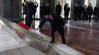 Malezya Ba�bakan� Enver �brahim, An�tkabir'i ziyaret etti