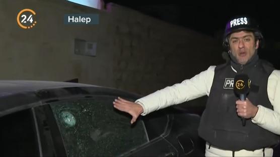 24 TV ekibi b�y�k tehlike atlatt�