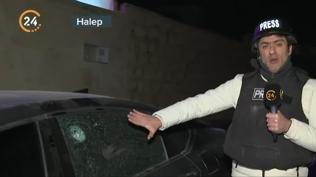 24 TV ekibi b�y�k tehlike atlatt�