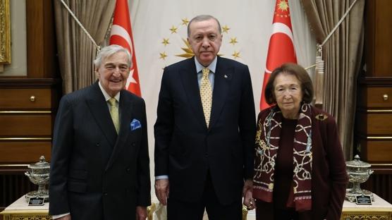 Cumhurbaşkanı Erdoğan, Koç ve Arsel'i kabul etti