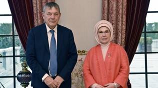 Emine Erdo�an, UNRWA Genel Komiseri Lazzarini ile g�r��t�