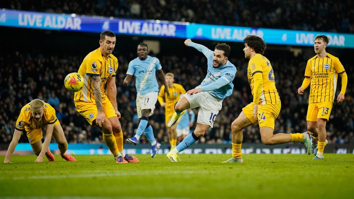 Ferdi Kad�o�lu duvar oldu! Manchester City-Brigthon ma��nda kazanan ��kmad�