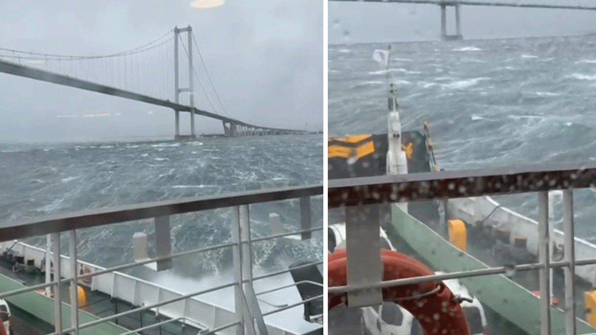 Arabalı feribot denizin ortasında sürükleniyor