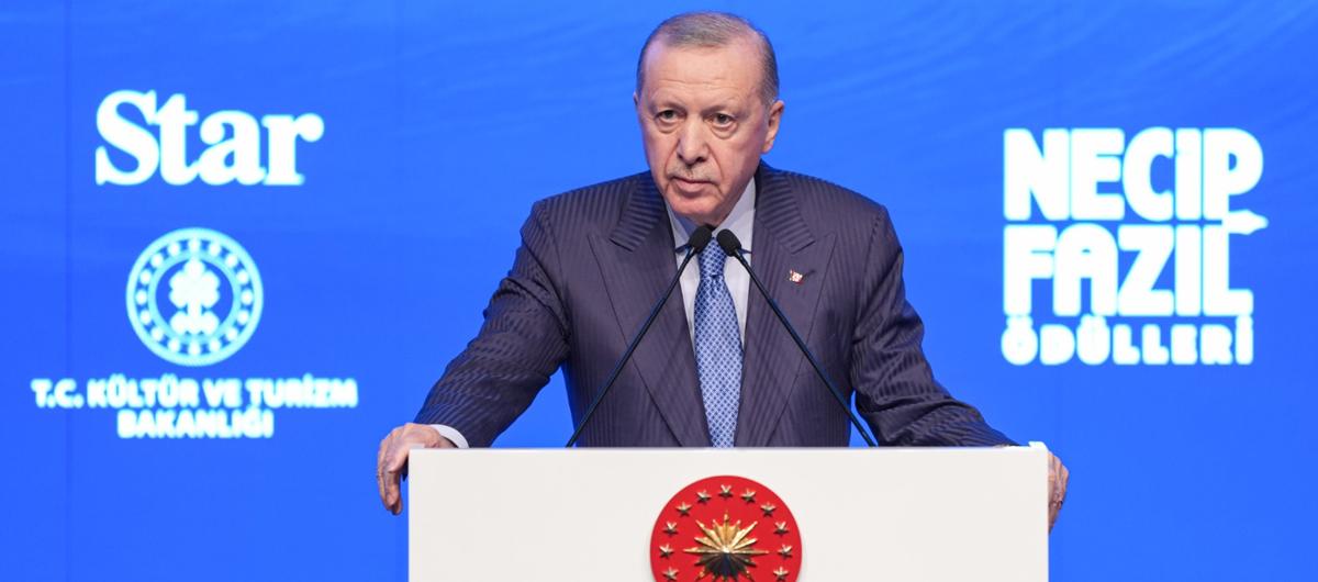 Cumhurba�kan� Erdo�an: Necip Faz�l vakar ve cesaret demektir