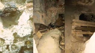 3 as�rl�k tarihi hamam� talan ettiler: Kaz� sesleri ele verdi