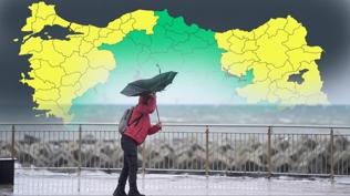 Kuvvetli yağış, fırtına ve çığ uyarısı