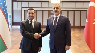 Bakan Fidan, �zbekistanl� mevkida�� Saidov ile g�r��t�