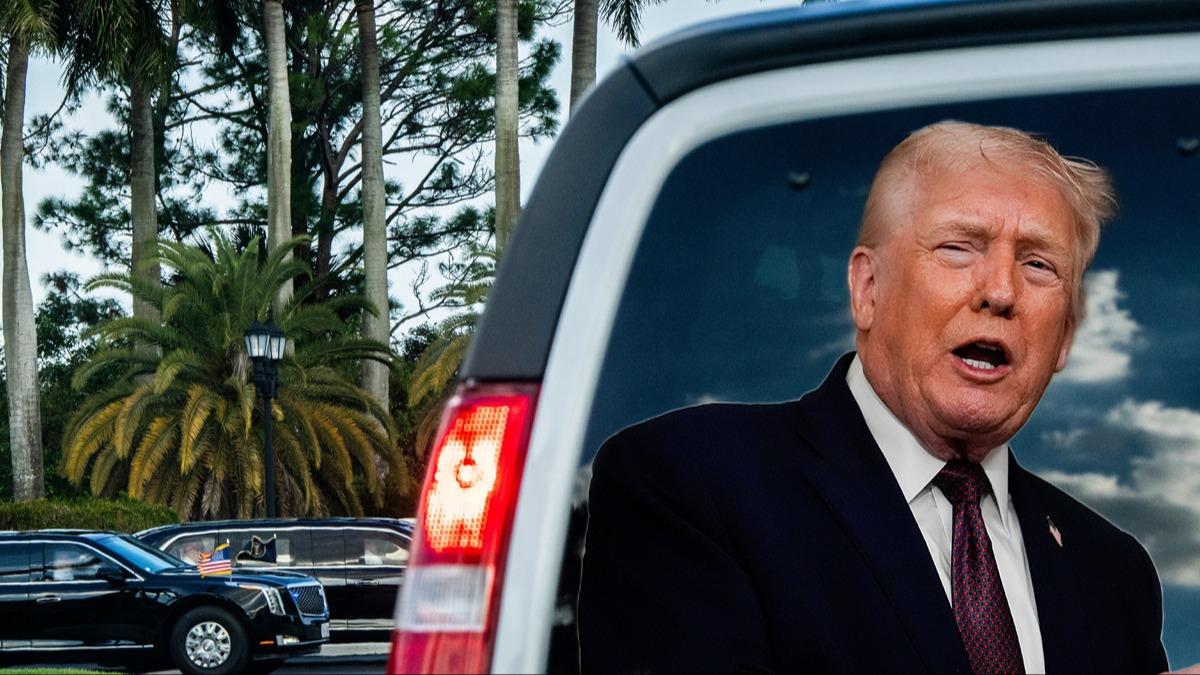 Havaalan� yolunda g�venlik alarm�! Trump'�n konvoy rotas� de�i�tirildi