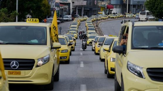 Kom�uda taksiciler grev karar� ald�