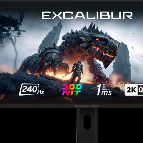 Excalibur'un yeni nesil 2K 240 Hz monit�r� oyun ve profesyonel kullan�m i�in tasarland�