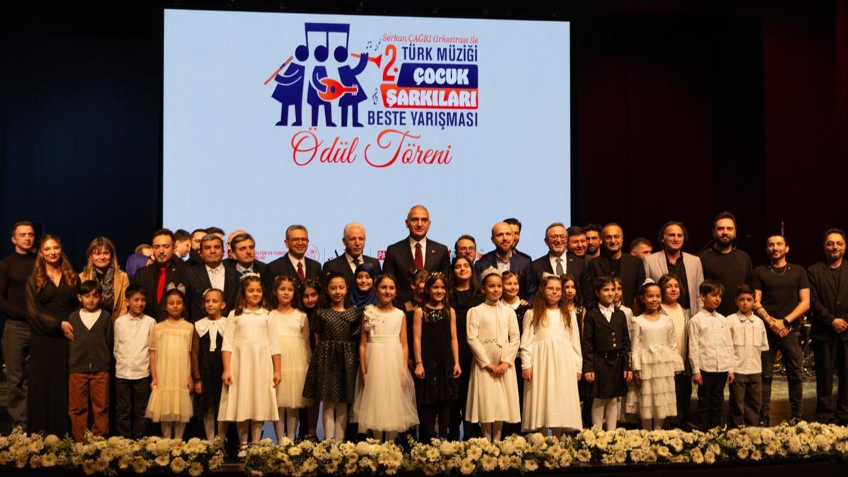 2. Türk Müziği Çocuk Şarkıları Beste Yarışması' ödülleri sahiplerini buldu